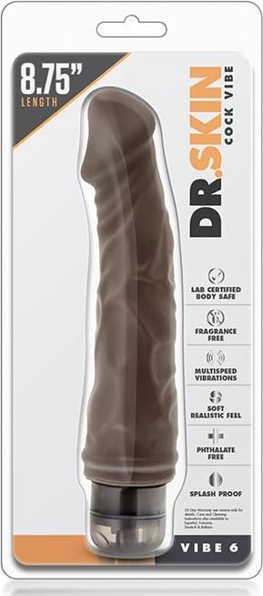 Image du produit Blush Dr. Skin â Vibrateur Cock Vibe no6 â Chocolat
