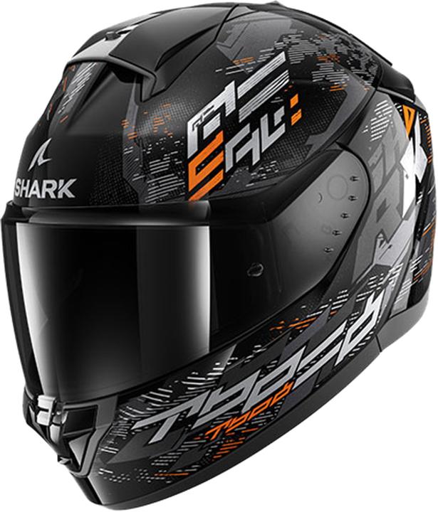 black-orange metallic