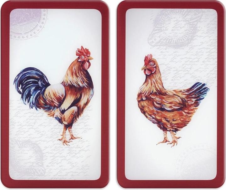 Image du produit Wenko Plaque de recouvrement en verre Universal Mod. Farm, set de 2 pièces pour tous les types de