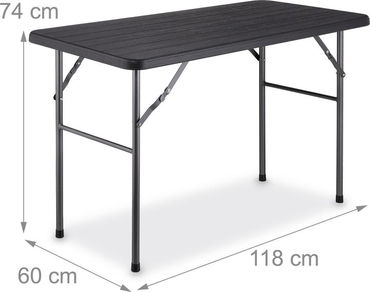 Actual product image Relaxdays Garden table (118 cm)