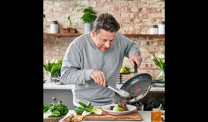 Produktbild Tefal Jamie Oliver E3030644 Pfanne Allzweckpfanne Rund (28 cm, Pfannenset + Topfset, Edelstahl)
