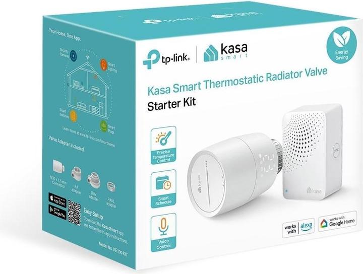 Immagine prodotto TP-Link KE100 KIT - Kasa - Valvola termostatica intelligente per radiatori, starter kit