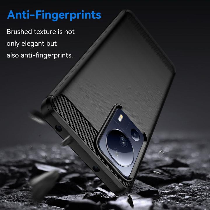Actual product image König Design Case Mobile Protection for Google Motorola Samsung Xiaomi Case Cover Carbon Optics (Xiaomi 13 Lite)