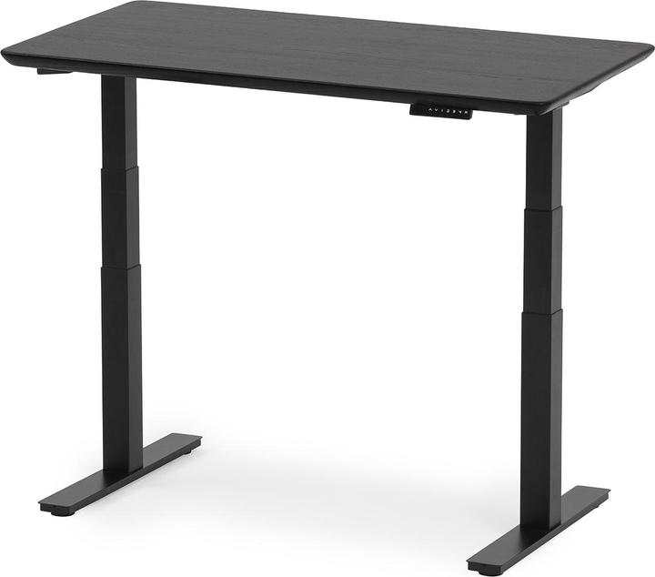 Produktbild Oakywood Standing Desk Holztisch mit Höhenverstellung - aus Massivholz - Schwarz / 120x60 / Schwarz - Oakywoo (120 x 60 cm)