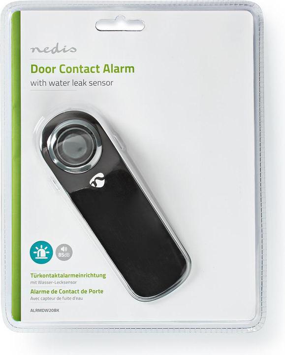 Image du produit Nedis Alarme porte/fenêtre Fonctionne sur pile 1x CR123A 85 dB Gris/Noir 135 mm Gris/Noir