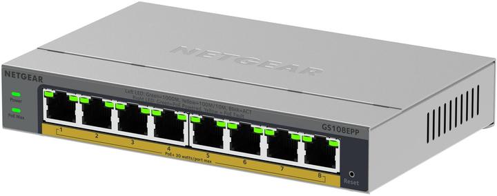 Produktbild Netgear 8PT GB PLUS SWICH W/ POE+ GS108EPP (8 Ports)
