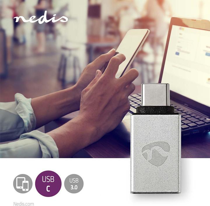 Immagine prodotto Nedis Adattatore USB- USB 3.1- USB Tipo-C maschio- USB-A femmina- 5 Gbps- Nichelato- (USB 3.2 Gen 1)