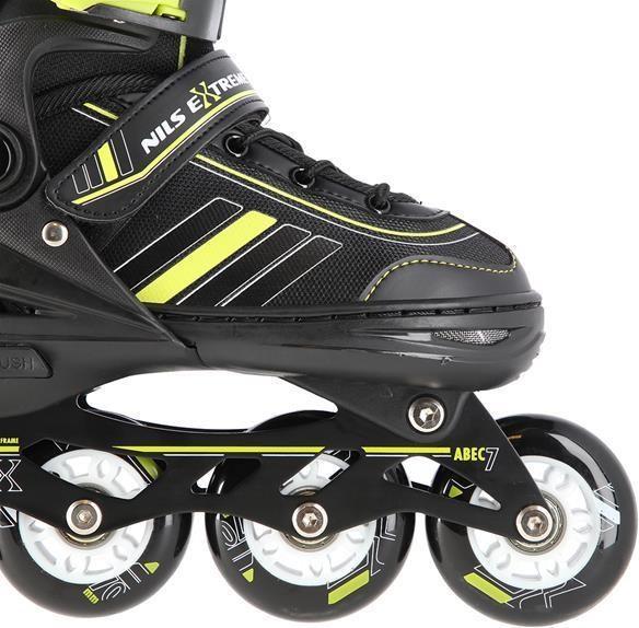 Image du produit Nils EXTREME NH18191 2IN1 PATINS INLINE NOIR/CITRON VERT SIZE. M (34-38) AVEC PATIN DE HOCKEY (34, 35, 36, 37, 38)