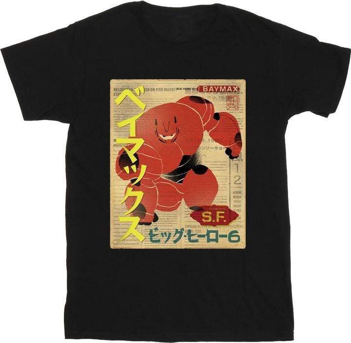Immagine prodotto Disney Big Hero 6 Baymax Baymax Newspaper Maglietta Ragazzi (140, 146)