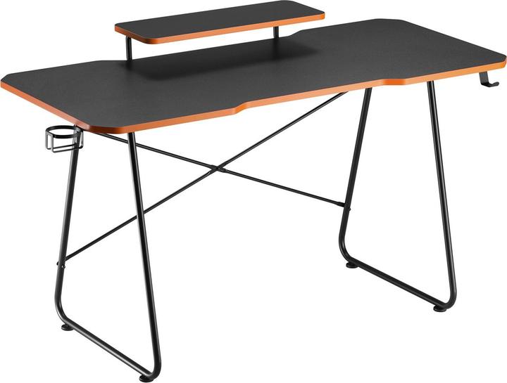 Productafbeelding Maclean NanoRS gaming bureau met monitorplank max. 50 kg hoogte 850 mm Zwart RS170