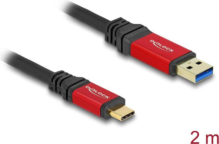 Delock USB A – USB C (2 m, USB 3.2 Gen 2)