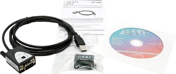 Image du produit Exsys GmbH Câble USB 2.0 vers série RS-422/485 (puce FTDI) (1.80 m)