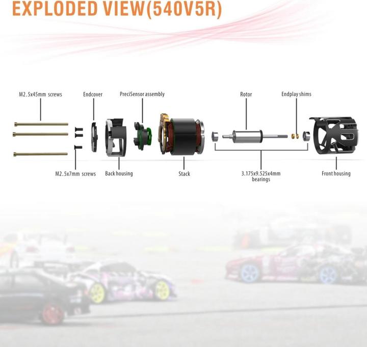 Immagine prodotto Surpass Hobby Surpass Rocket Stock 540-V5R motore sensored 13,5 giri