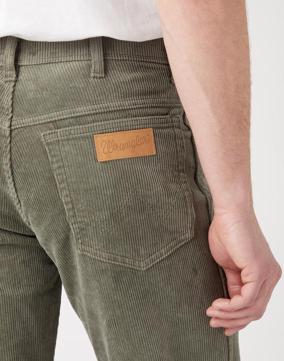 Actual product image Wrangler Texas Cord Pant Straight Fit Dusty Olive (W38/L30)