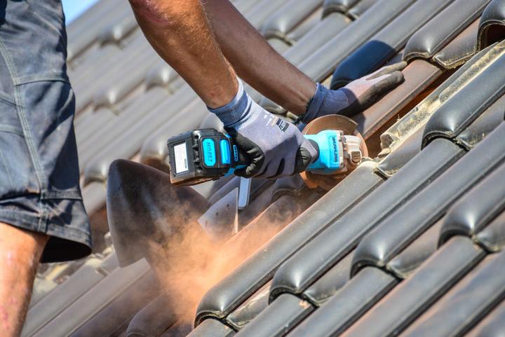 Actual product image HAZET Cordless right-angle grinder 9233-7/4 ∙ Number of tools: 4