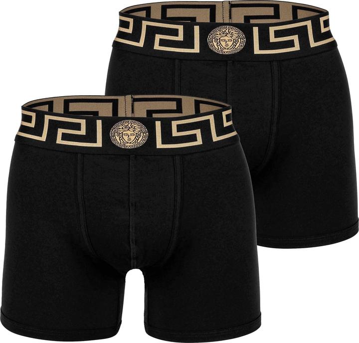 Versace Bi-Pack Trunk Jersey Topeka Bi-Stretch Cotton Organic New Logo (XL, 2er Pack)