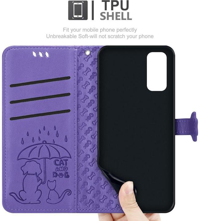 Produktbild Cadorabo Book Hunde & Katzen Cover (Samsung Galaxy S20)