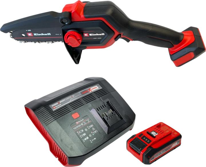Image du produit Einhell GE-PS 18/15 Li BL tronçonneuse à chaîne sans fil 18 V 15 cm Brushless + 1x batterie 4,0 Ah (Tronçonneuse à batterie)