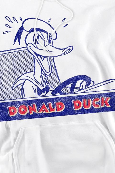 Actual product image Disney Mens Donald Duck Retro Driving Hoodie (S)