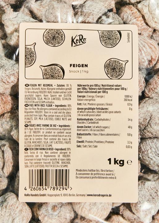 Immagine prodotto KoRo Fichi secchi con farina di riso (1000 g)