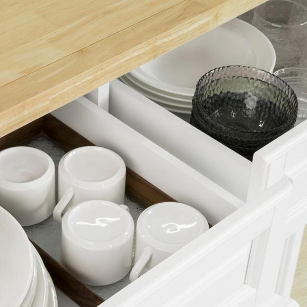 Immagine prodotto SoBuy Isola della cucina Carrello da cucina con portabottiglie