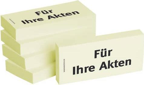 Produktbild Bizstix Notiz "Für Ihre Akten"