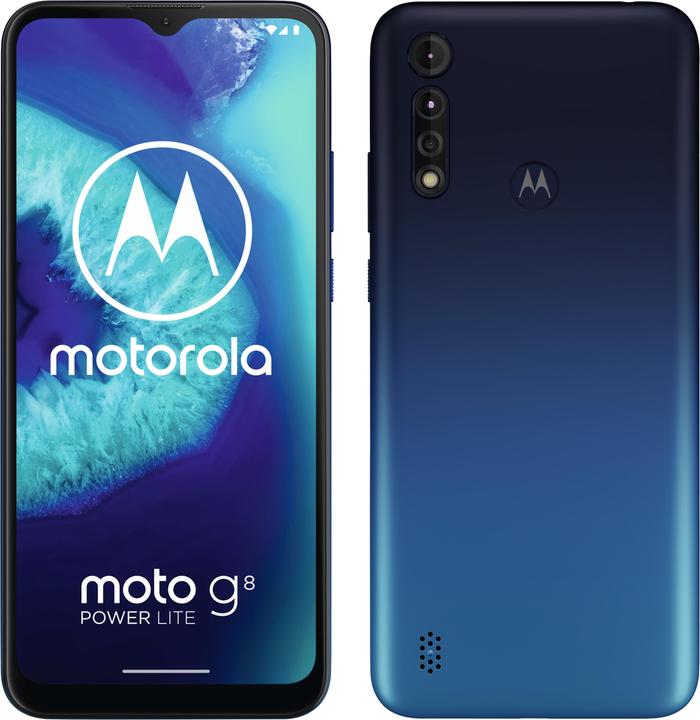 Image du produit Motorola Moto G8 Power Lite (64 Go, Bleu royal, 6.50", Double SIM, 16 Mpx, 4G)