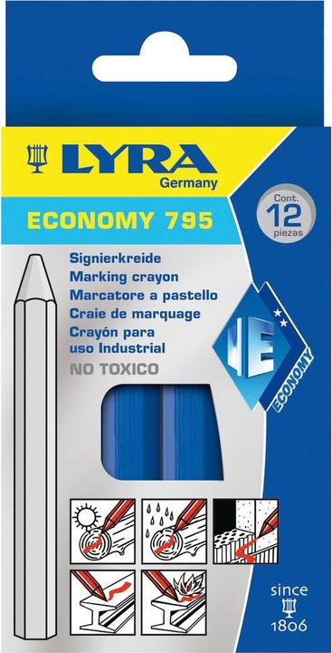 Actual product image Fortis Marking chalk, blue (Blue, 12 x)