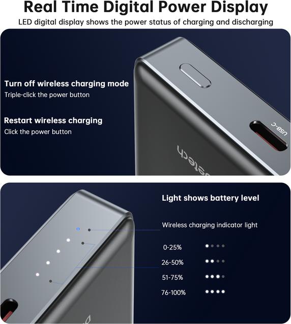 Produktbild Choetech Super Slim Charger (10000 mAh, 20 W, 38.50 Wh)