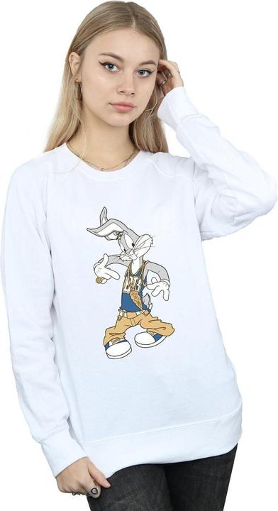 Actual product image Looney Tunes Womens/Ladies Rapper Bugs Bunny Sweatshirt (XL)