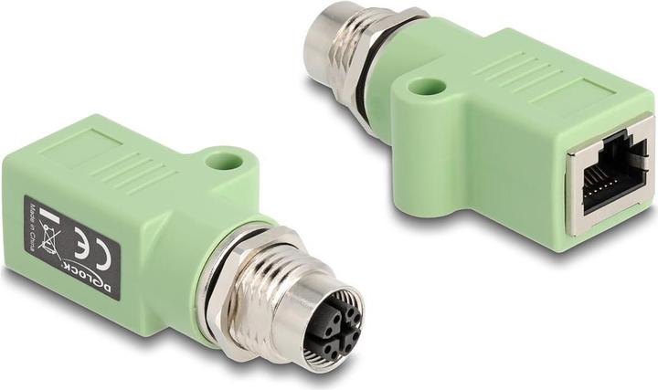 Actual product image Delock M12 adapter X-coded 8 pin socket to RJ45 socket Cat