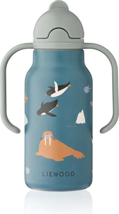 Liewood Trinkflasche Kimmie aus Stahl Arctic Sea Ocean View (0.25 l)
