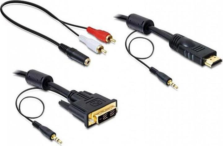 Delock HDMI (Typ A) — DVI (2 m, HDMI, DVI)