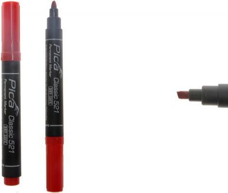 Actual product image Pica Permanent marker (Red, 6 mm, 10 x)