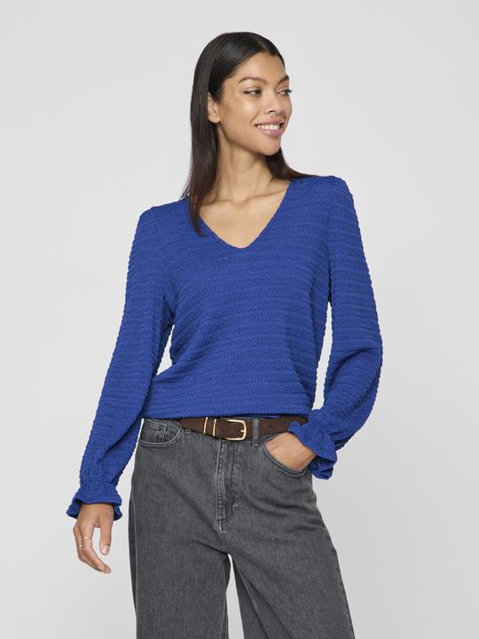 Actual product image Vila V-neck top with long sleeves (S)