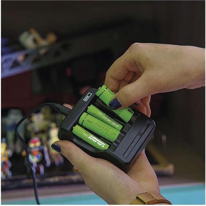 Immagine prodotto Emos Caricabatterie BCN-40 (1 pz., AAA, Caricabatterie senza batteria)
