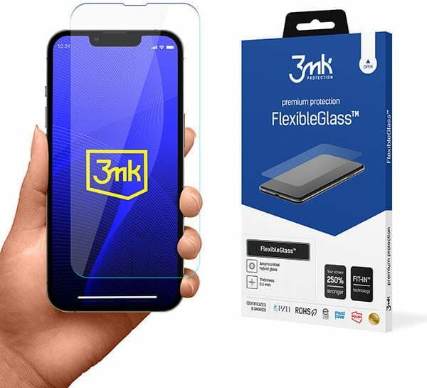 Actual product image 3MK FlexibleGlass screen protector, display film (1 Piece, Apple iPhone 13)