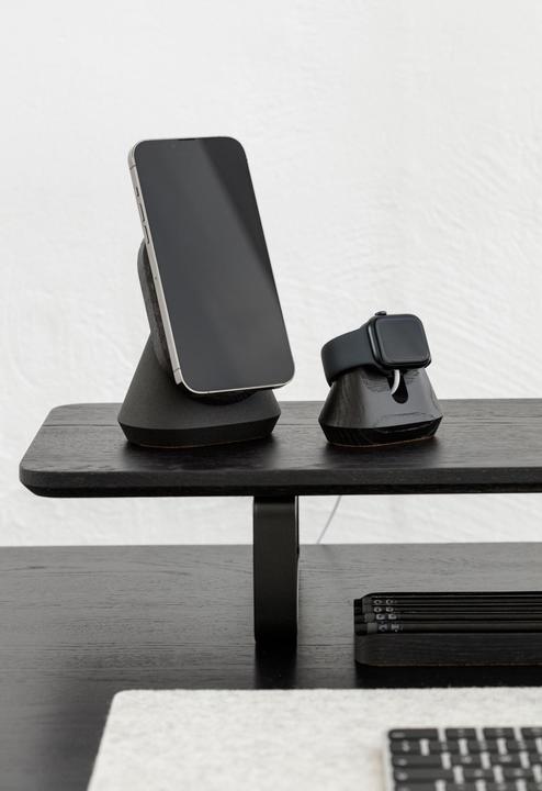 Image du produit Oakywood Magnetic Charging Apple Watch Stand - docking station for Apple Watch - color Black -