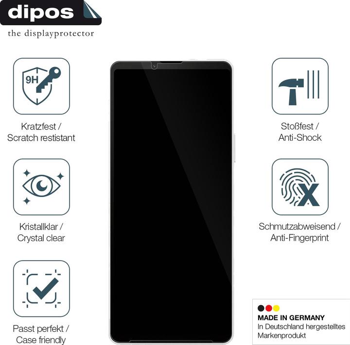 Produktbild Dipos Anti-Shock Displayschutz 9H (1 Stück, Sony Xperia 10 VI)