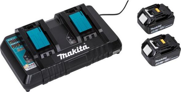 Actual product image Makita DLM432PT2 Cordless lawn mower 2X18V, 43cm, 2X5.0Ah Li-Ion DC18RD, 3 (Rechargeable battery operated)