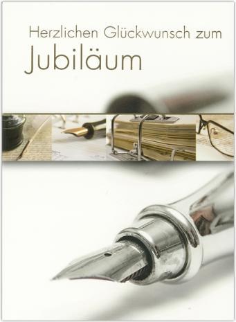 Actual product image ABC Anniversary card fountain pen, white double card (1 pcs.)