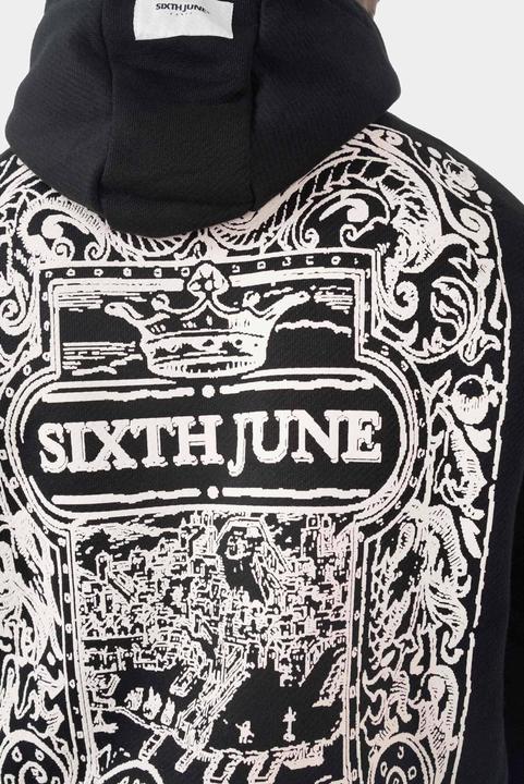 Produktbild Sixth June Kapuzensweatshirt mit Azulejos-Muster (L)