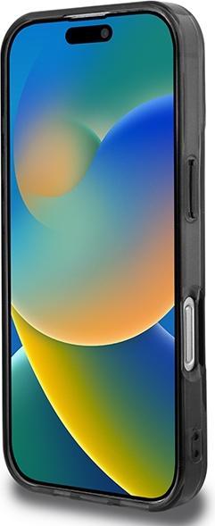 Actual product image BMW BMHCP16X23HTFEG iPhone 16 Pro Max 6.9" szary/grey hardcase Motosport IML Vertical Stripe (Apple iPhone 16 Pro Max)