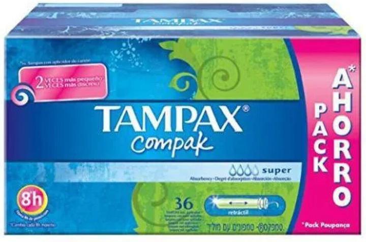 Actual product image Tampax COMPAK tampón super 36 u (36 x, S)