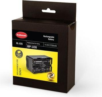 Actual product image Hähnel HL-U35 camera battery replaces original battery (camera) BP-U35 14.4 V 2700 mAh (Rechargeable battery)