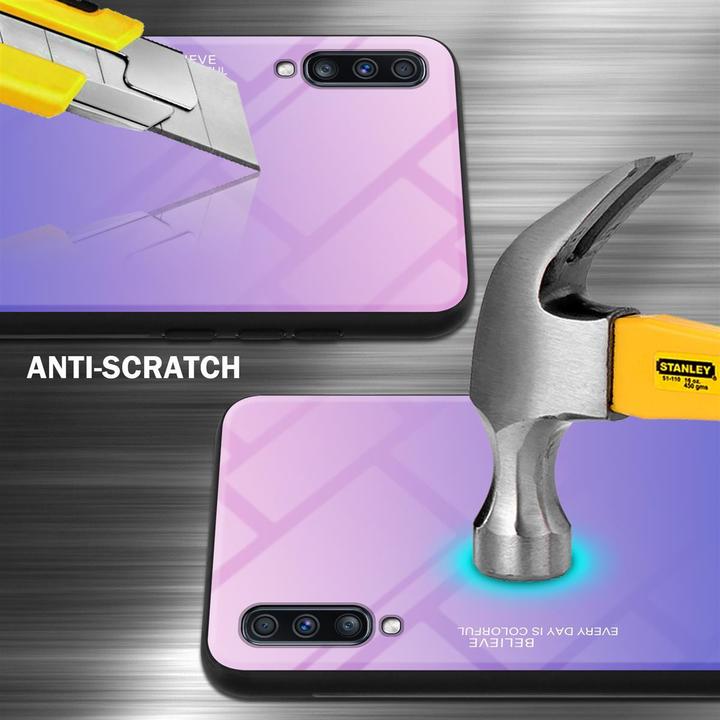 Produktbild Cadorabo TPU 2 Farben Glas Cover (Samsung Galaxy A70, Samsung Galaxy A70S)