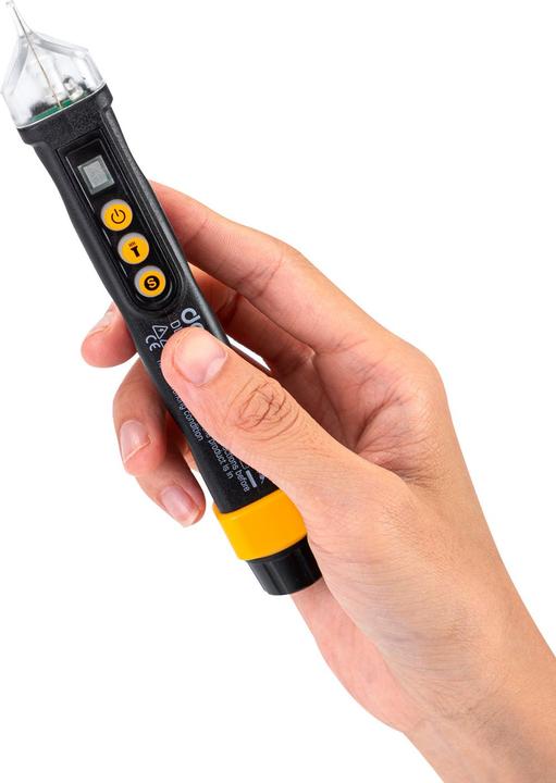 Image du produit Deli Tools Testeur de tension sans contact EDL8011, 12/48-1000V AC (noir) (CAT III 1000V)