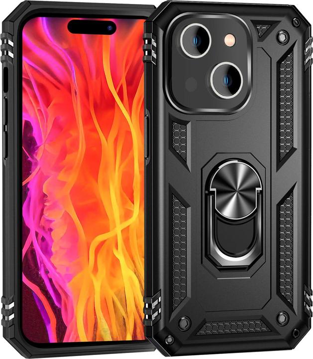 Actual product image Nalia Shockproof Military Style Ring Cover (Apple iPhone 15 Plus)