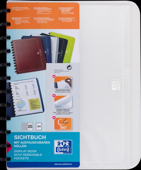 Actual product image Elba Vario-zipp ringband image profi kleurloos Transparent ring binder (A4, 1 x)