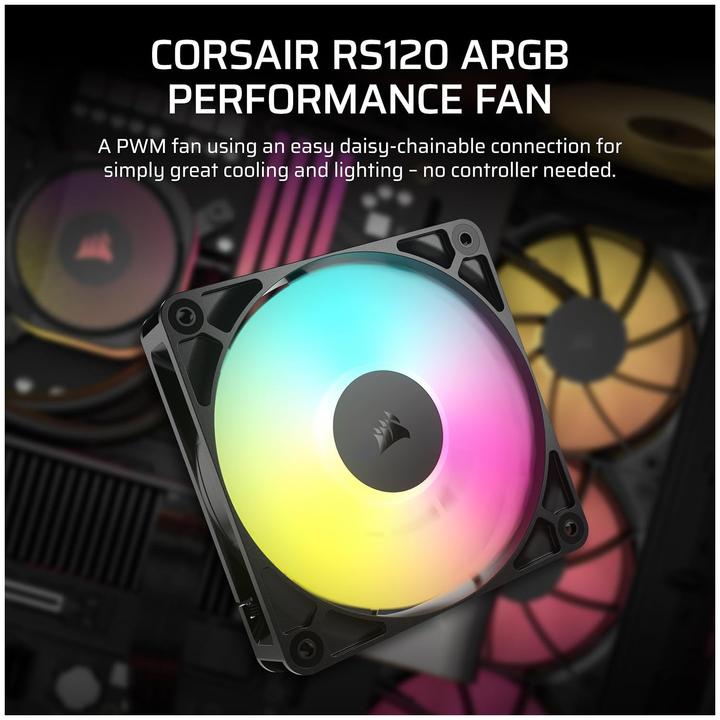 Actual product image Corsair RS120 ARGB (120 mm, 1 x)